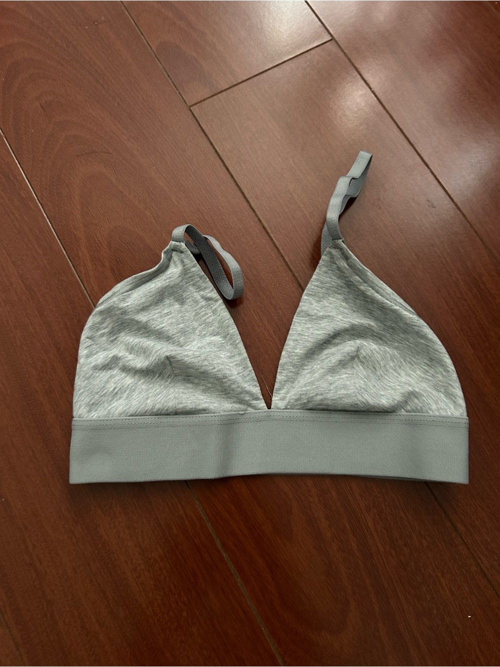 Aritzia TNA Light Gray Wireless Triangle Bralette - Women Intimates & Sleepwear